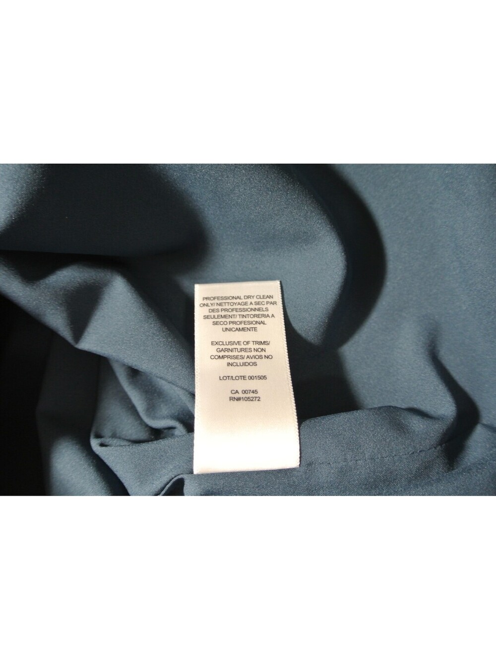 New, Kay Unger Mariah Crinkle Pleated Gown in Navy Sz 18 #LD420 - Picture 7 of 9